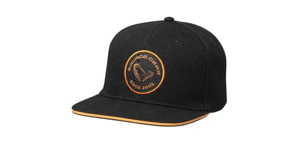 SAVAGE GEAR - Kšiltovka Badge Flatbill Cap Black Orange