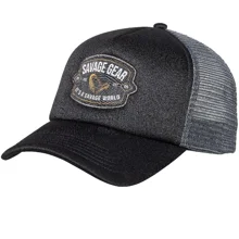 SAVAGE GEAR - Kšiltovka Badge Trucker Cap Black