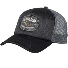 SAVAGE GEAR - Kšiltovka Badge Trucker Cap Black
