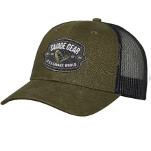 SAVAGE GEAR - Kšiltovka Badge Trucker Cap Green