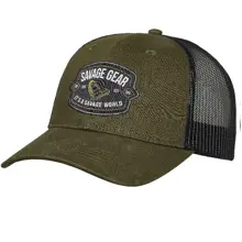 SAVAGE GEAR - Kšiltovka Badge Trucker Cap Green
