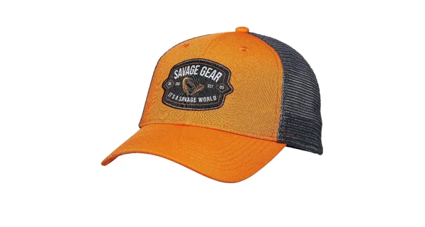 SAVAGE GEAR - Kšiltovka Badge Trucker Cap Orange