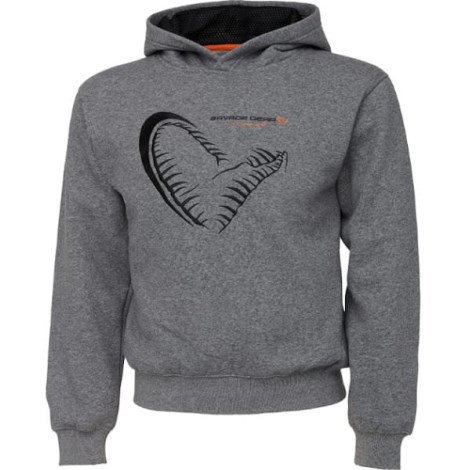 SAVAGE GEAR - Mikina Junior Jaw Hoodie 10 - 12 let šedá