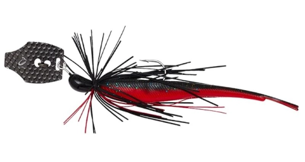 SAVAGE GEAR - Nástraha Crazy Swim Jig Sinking Black N Red 10 cm 8,5 g