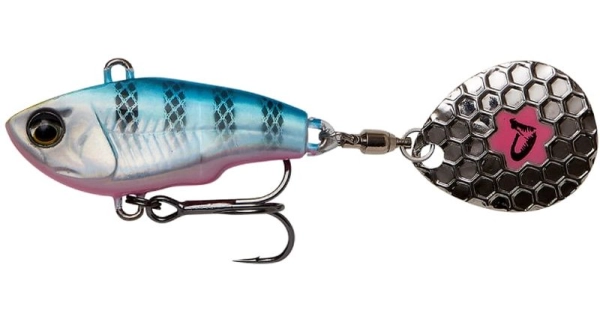 SAVAGE GEAR - Nástraha Fat Tail Spin Sinking Blue Silver Pink 5,5 cm 9 g