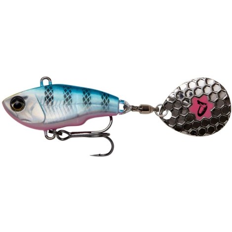 SAVAGE GEAR - Nástraha Fat Tail Spin Sinking Blue Silver Pink 6,5 cm 16 g