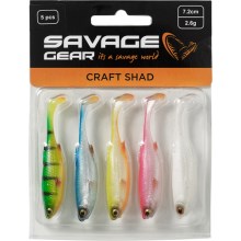 SAVAGE GEAR - Sada nástrah Craft Shad 8.8 cm 4,2 g Dark Water Mix 5 ks