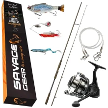 SAVAGE GEAR - Sada prutu (ŠTIKA), navijáku a nástrah Mads Grosell Pure Pike Signature Kit