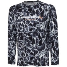 SAVAGE GEAR - Tričko Night UV Long Sleeve T-Shirt vel. L Black Waterprint