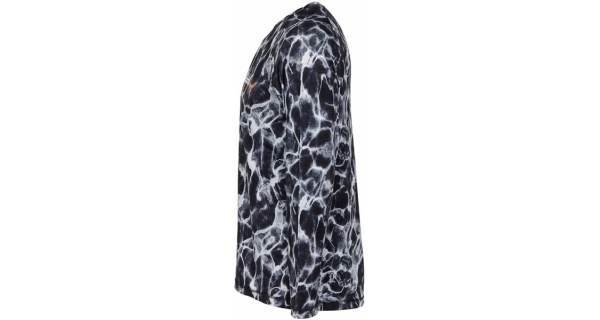 SAVAGE GEAR - Tričko Night UV Long Sleeve T-Shirt vel. M Black Waterprint