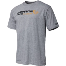 SAVAGE GEAR - Tričko Signature Logo T Shirt Grey Melange vel. S