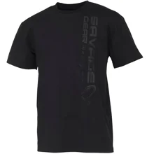SAVAGE GEAR - Tričko Vertical Logo Tee Black vel. M