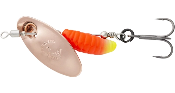 SAVAGE GEAR - Třpytka Grub Spinners Copper Red Yellow vel. 0 2,2 g