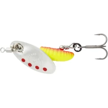 SAVAGE GEAR - Třpytka Grub Spinners Silver Red Yellow vel. 0 2,2 g