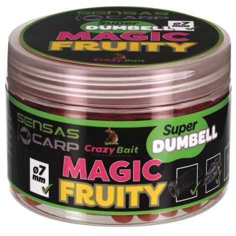 SENSAS - Dumbell Magic Fruity (ovoce) 7 mm 80 g