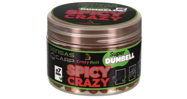 SENSAS - Dumbell Spicy Crazy Koření 7 mm 80 g