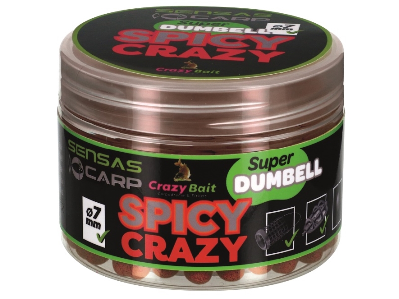 SENSAS - Dumbell Spicy Crazy Koření 7 mm 80 g
