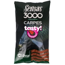 SENSAS - Krmení 3000 Carp Tasty Jahoda 1 kg