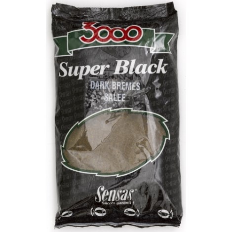 SENSAS - Krmení 3000 Dark Salty Bremes Cejn Černý Slaný 1 kg
