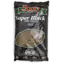SENSAS - Krmení 3000 dark salty feeder (feeder - černý - slaný) 1 kg