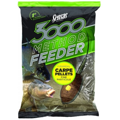 SENSAS - Krmení 3000 Method Carpe Pellets 1 kg