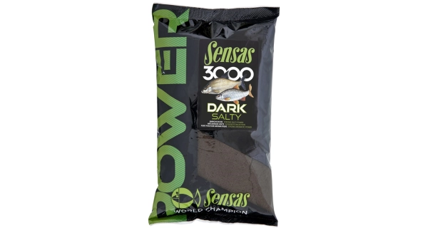 SENSAS - Krmení 3000 Power Dark Salty 1 kg