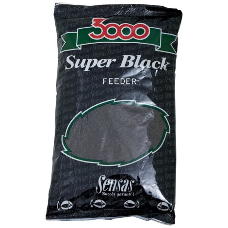 SENSAS - Krmení 3000 Super Black Feeder Černý 1 kg
