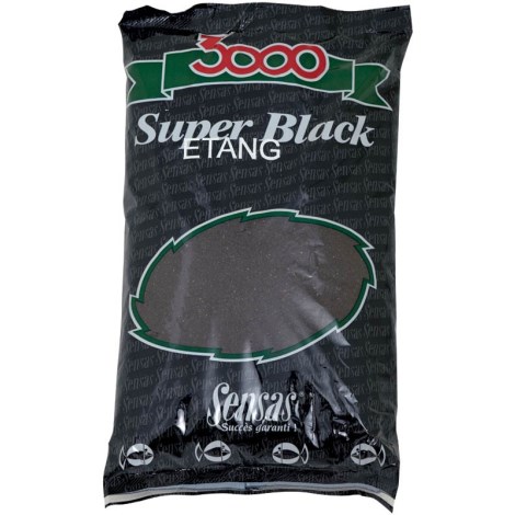 SENSAS - Krmení 3000 Super Black Jezero Etang 1 kg