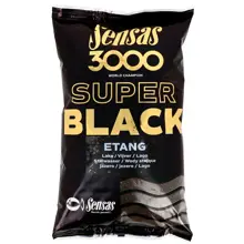 SENSAS - Krmení 3000 Super Black Jezero Etang 1 kg