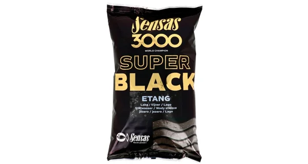 SENSAS - Krmení 3000 Super Black Jezero Etang 1 kg
