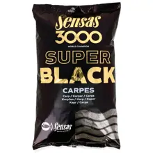 SENSAS - Krmení 3000 Super Black Kapr Černý 1 kg