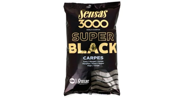 SENSAS - Krmení 3000 Super Black Kapr Černý 1 kg