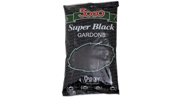 SENSAS - Krmení 3000 Super Black Plotice Černý) 1 kg
