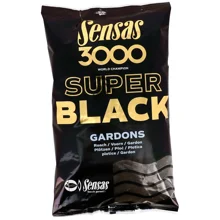 SENSAS - Krmení 3000 Super Black Plotice Černý) 1 kg