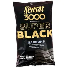 SENSAS - Krmení 3000 Super Black Plotice Černý) 1 kg