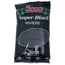 SENSAS - Krmení 3000 super black (řeka - černý) 1 kg