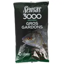 SENSAS - Krmítková směs 3000 Gros Gardons Black 1 kg