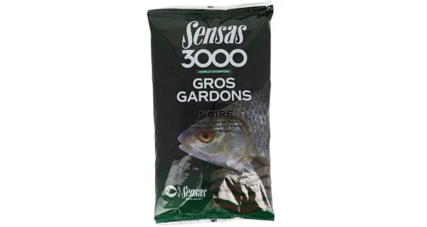 SENSAS - Krmítková směs 3000 Gros Gardons Black 1 kg