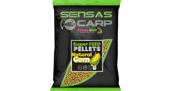 SENSAS - Pelety Super Feed 4 mm 650 g Natural Corn