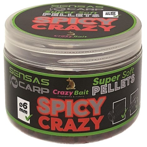 SENSAS - Pelety Super Soft Spicy 6 mm 60 g