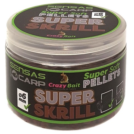 SENSAS - Pelety Super Soft Super Krill 6 mm 60 g