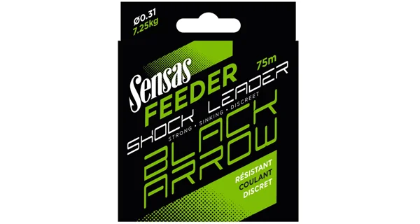SENSAS - Vlasec Shock Leader Feeder Black Arrow 0,31 mm 7,25 kg 75 m