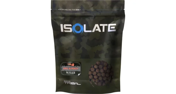 SHIMANO - Boilie Isolate Krill Peach 20 mm 1 kg