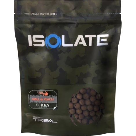SHIMANO - Boilie Isolate Krill Peach 24 mm 1 kg