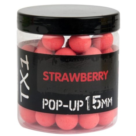 SHIMANO - Plovoucí boilie Bait TX1 Pop-up Strawberry Fluoro Red 12 mm 50 g