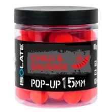 SHIMANO - Plovoucí boilie Isolate Pop-Up 15 mm 80 g Chilli Sausage Fluo Red