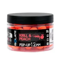 SHIMANO - Plovoucí boilie Isolate Pop-Up Krill Peach Fluoro Orange 12 mm 50 g