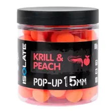 SHIMANO - Plovoucí boilie Isolate Pop-Up Krill Peach Fluoro Orange 15 mm 80 g