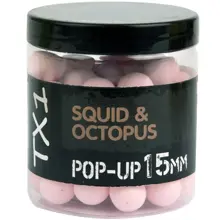 SHIMANO - Plovoucí Boilie TX1 Pop Up Squid & Octopus Washed Out Pink 12 mm 50 g