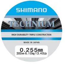 SHIMANO - Vlasec Line Technium Grey 0,255 mm 6,1 kg 300 m